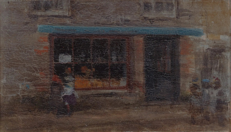 Notatka w pomarańczowym i niebieskim (Sweet Shop) - James Abbott McNeill Whistler