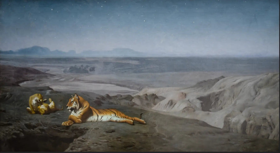 Noc na pustyni - Jean-Léon Gérôme