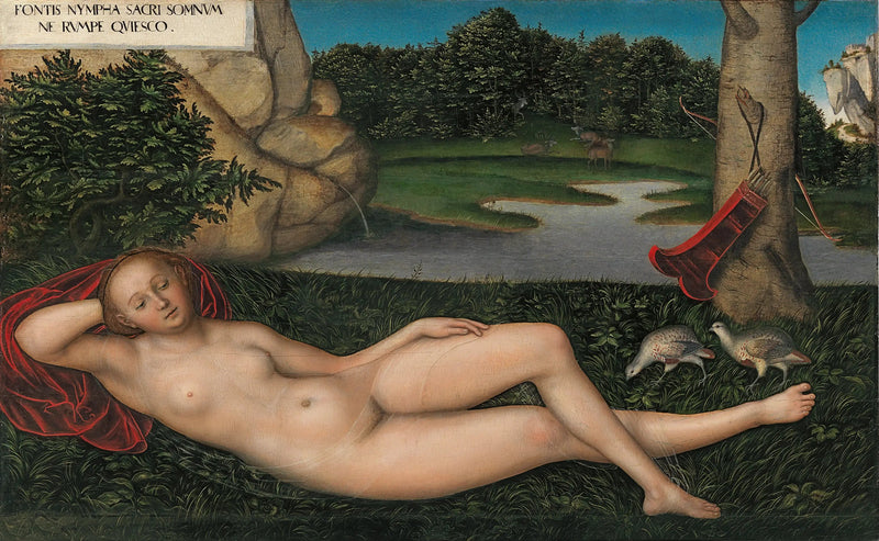 Nimfa u źródła - Lucas Cranach Starszy