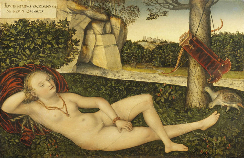 Nimfa przy źródle - Lucas Cranach Starszy