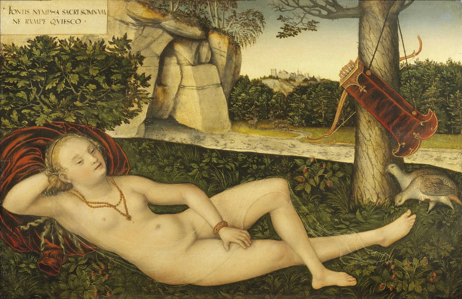 Nimfa przy źródle - Lucas Cranach Starszy