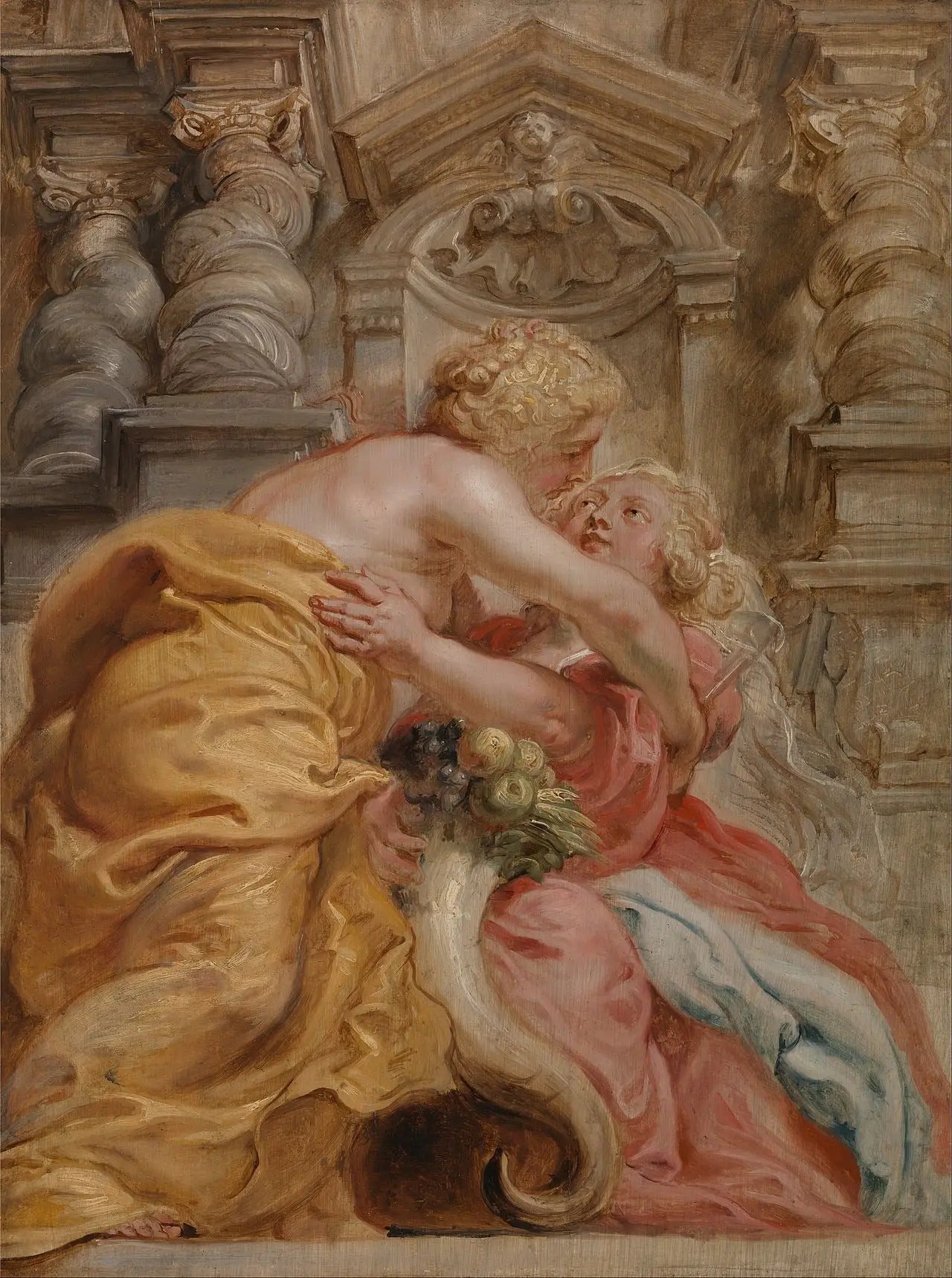 La paix qui embrasse l'abondance - Peter Paul Rubens image 1 copie de tableau peinte à la main