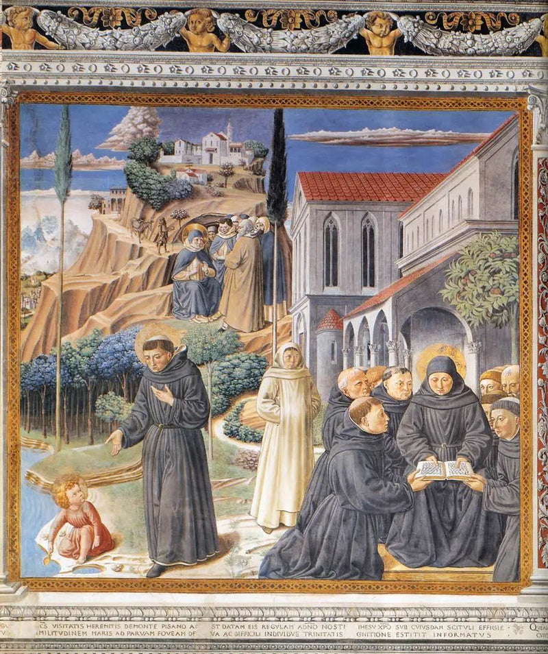 Przypowieść o Świętej Trójcy (scena 12, ściana południowa) - Benozzo Gozzoli