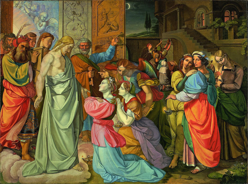 Przypowieść o mądrych i głupich pannach (niedokończona) - Peter von Cornelius