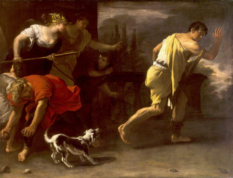 Przypowieść o synu marnotrawnym: wypędzony przez dawnych towarzyszy - Luca Giordano