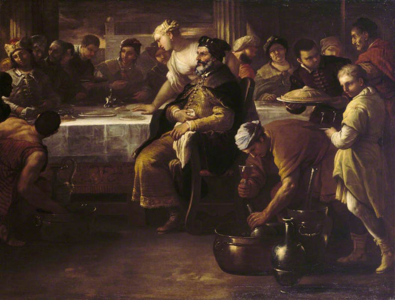 Przypowieść o synu marnotrawnym: młode cielę - Luca Giordano