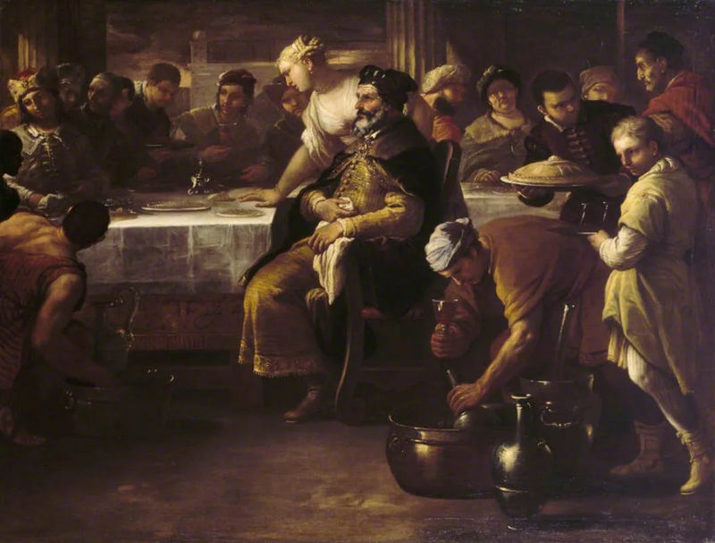 Przypowieść o synu marnotrawnym: młode cielę - Luca Giordano
