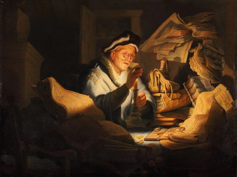 Przypowieść o bogatym głupcu - Rembrandt