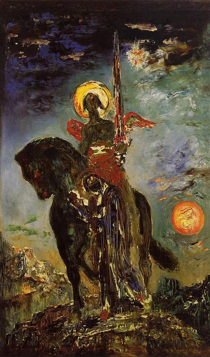 Park i Anioł Śmierci - Gustave Moreau