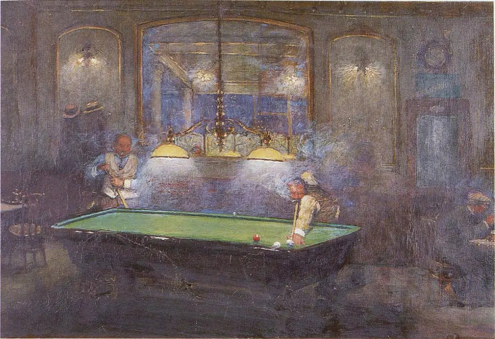 La Partie de billard - Jean Béraud - Alpha Reproduction