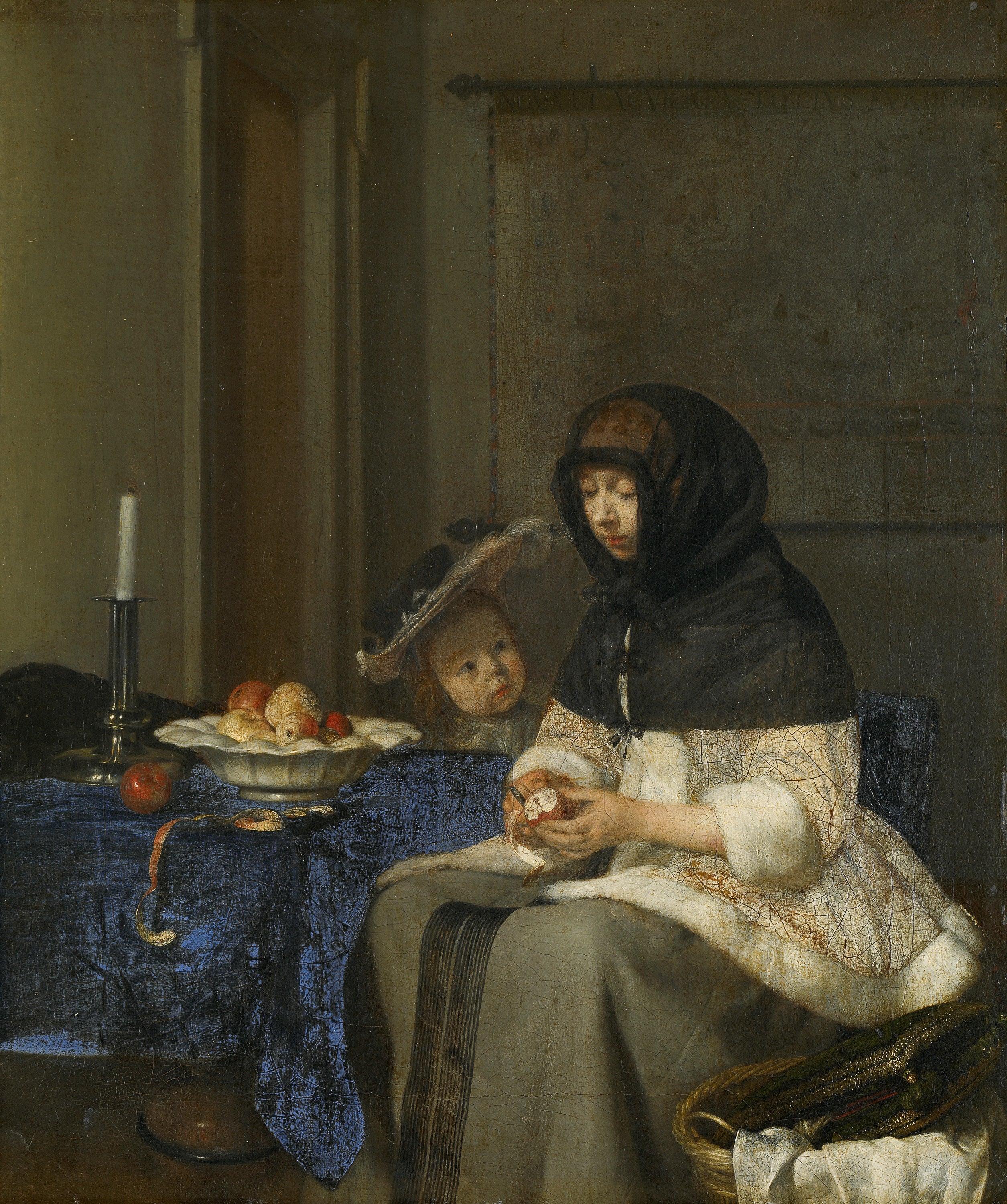 La Peleuse de pommes - Gerard ter Borch