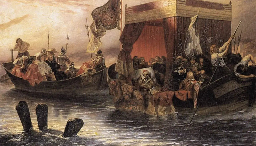 Rejs kardynała Richelieu po Rodanie - Paul Delaroche