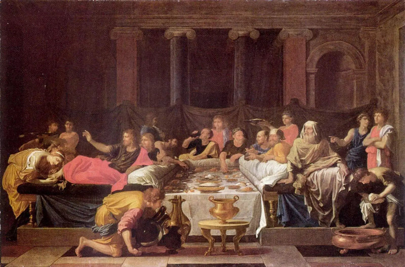 Pokuta lub Uczta u Simona - Nicolas Poussin