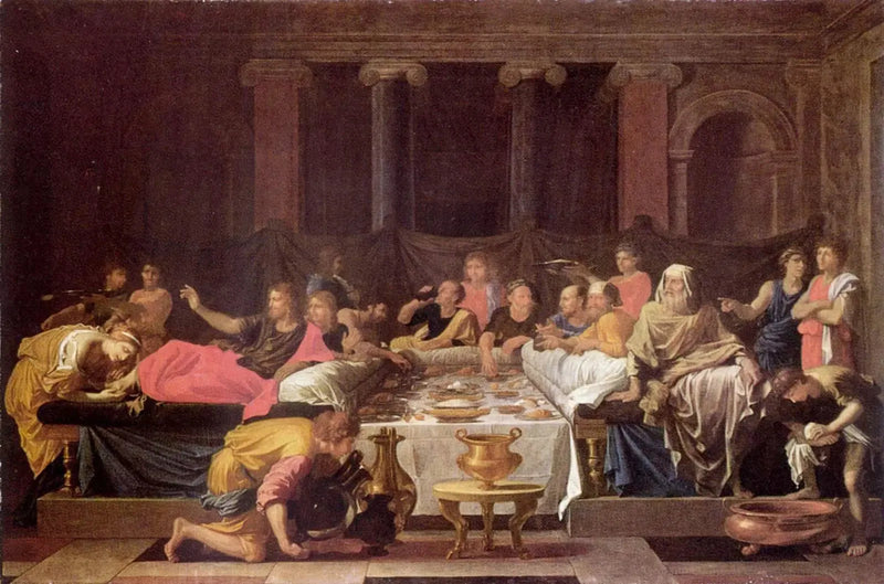 Pokuta lub Uczta u Simona - Nicolas Poussin