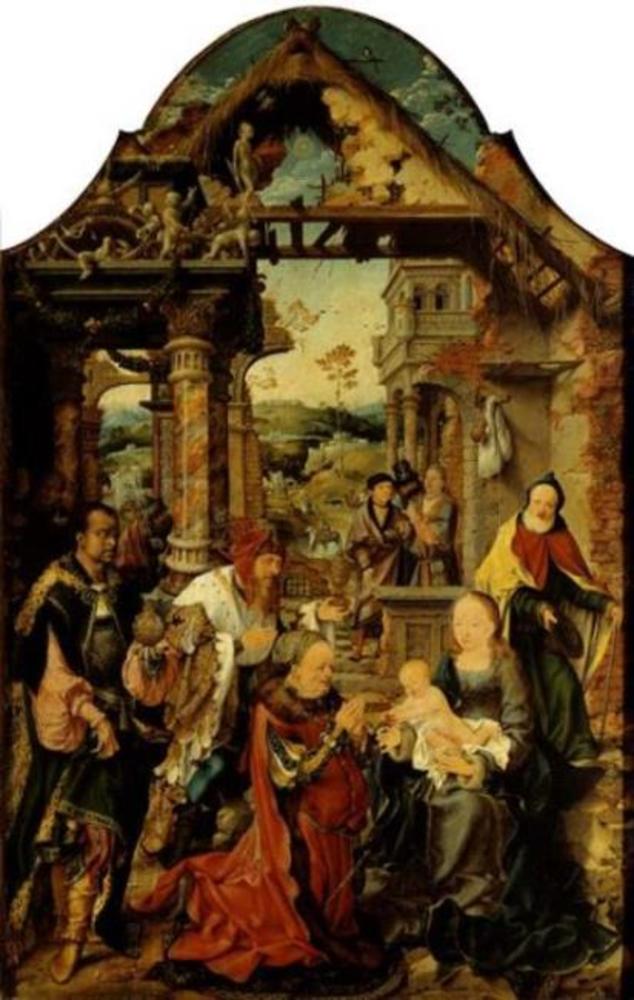 Małe adoracje Trzech Króli - Joos van Cleve