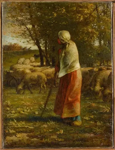 Mała pasterka - Jean-François Millet