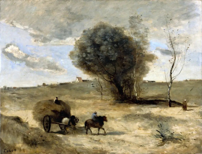 Mała wózka na wydmach - Jean-Baptiste Camille Corot