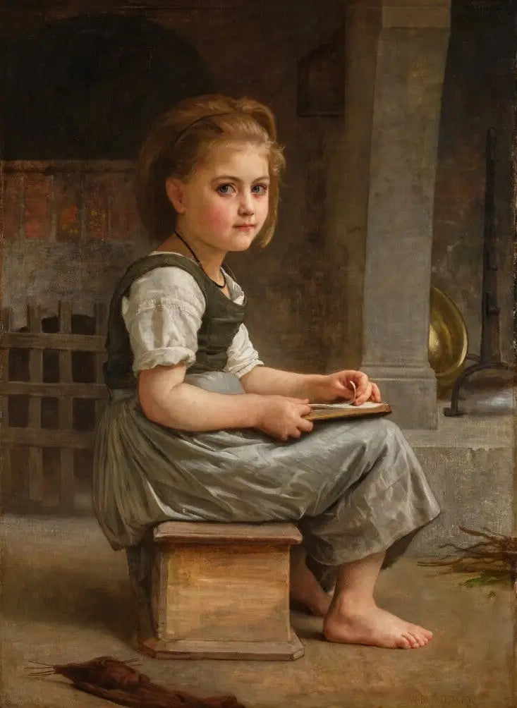 Mała uczennica - Bouguereau