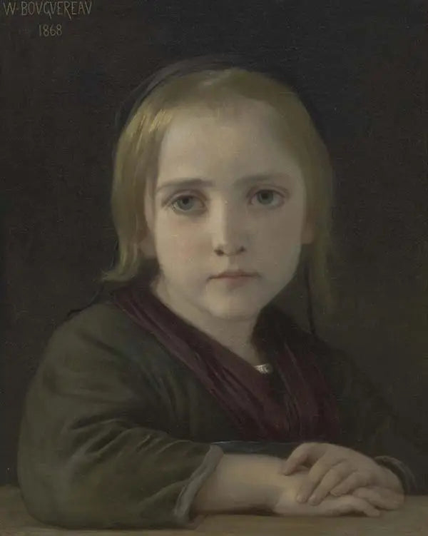Mała dziewczynka z niebieskimi oczami - Bouguereau