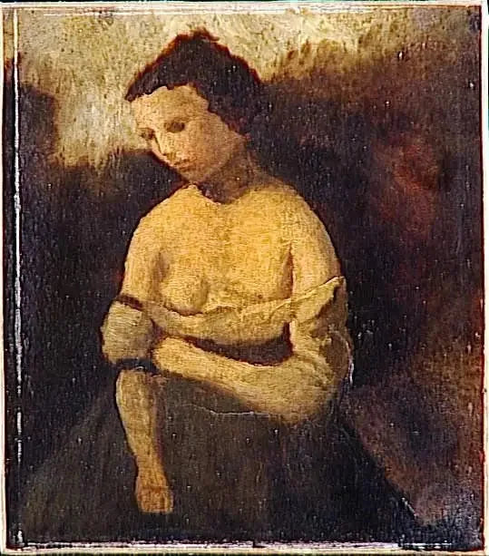La petite Jeannette - Jean-Baptiste Camille Corot image 1 reproduction artisanale de tableau