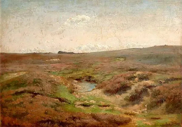 Mała klacz na równinie z stadkiem owiec - Rosa Bonheur