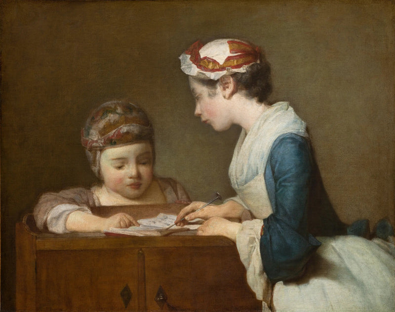 Mała nauczycielka - Jean Simeón Chardin