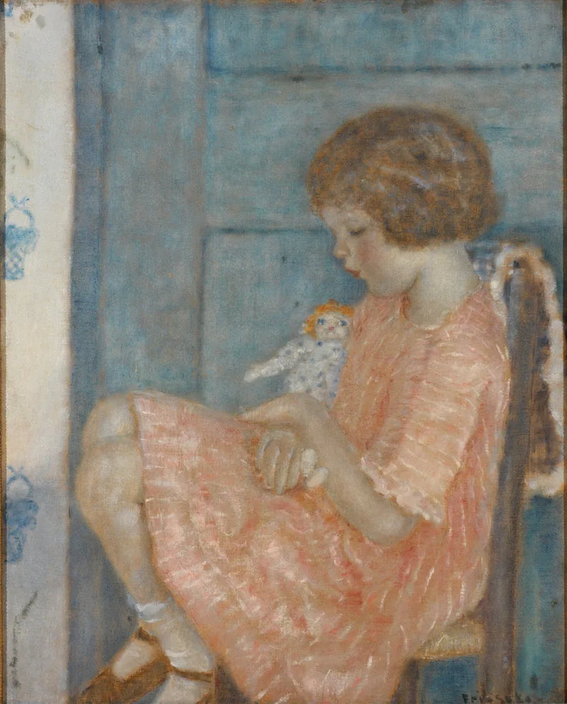 Mała Matka (La Petite Mère) - Frederick Carl Frieseke