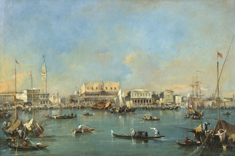 La Piazzetta i nabrzeże Esclavons - Francesco Guardi