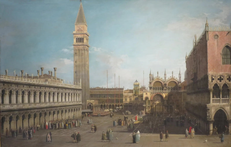 La Piazzetta, Wenecja, na północ - Canaletto