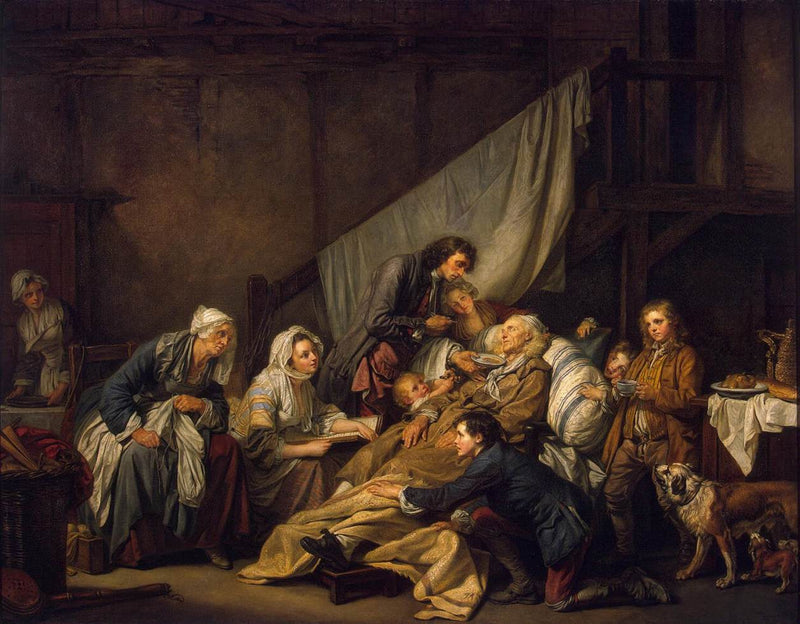 Pobożność synowska - Jean-Baptiste Greuze