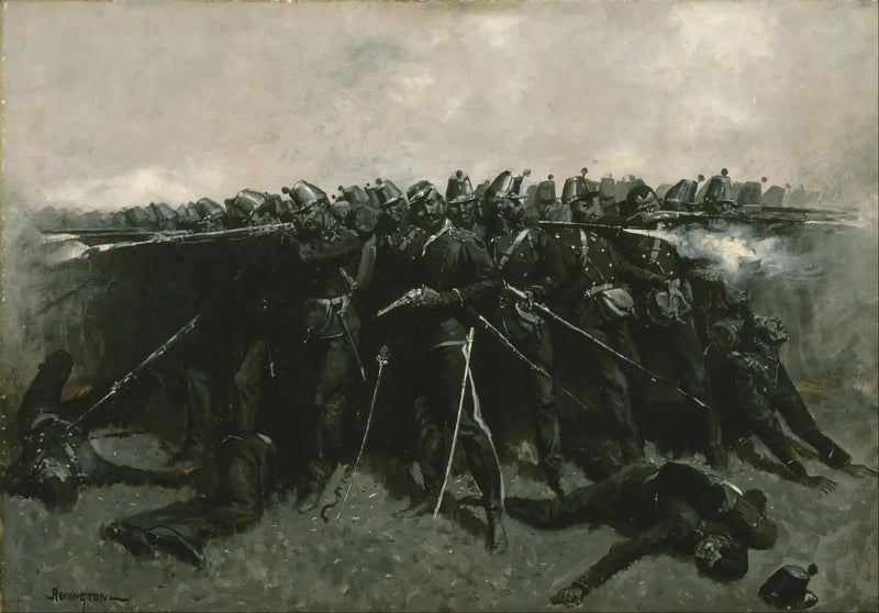 Plac piechoty - Frederic Remington