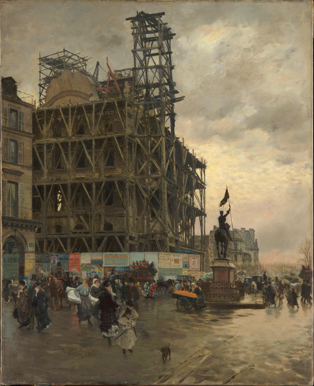 La Place des Pyramides - Giuseppe De Nittis - Alpha Reproduction