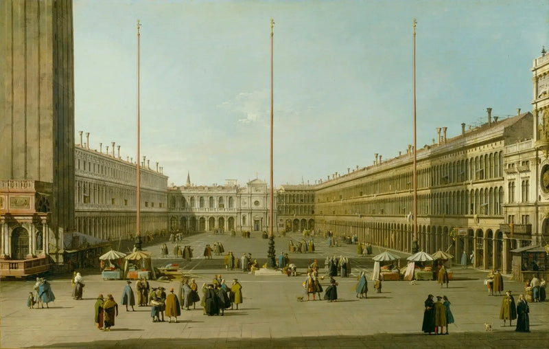 Plac św. Marka (widok na zachód) - Canaletto