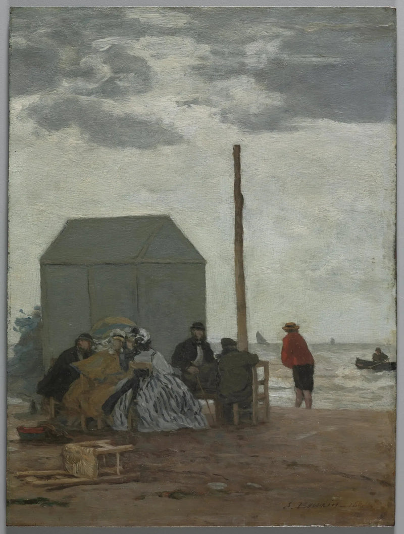 Plaża w Deauville - Eugène Boudin
