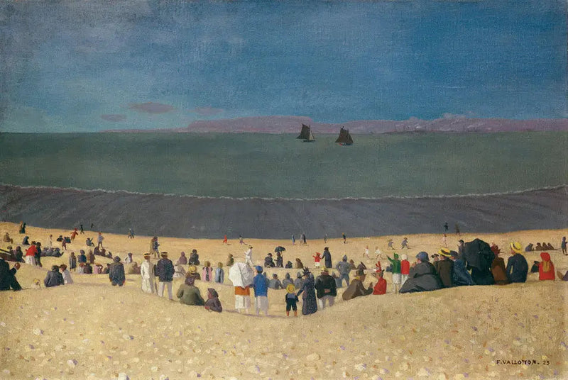 Plaża w Honfleur - Félix Vallotton