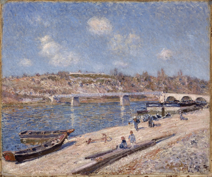 Plaża w Saint-Mammès - Alfred Sisley
