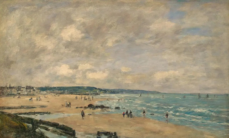 Plaża w Trouville - Eugène Boudin