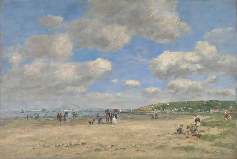 Plaża w Tourgéville-les-Sablons - Eugène Boudin