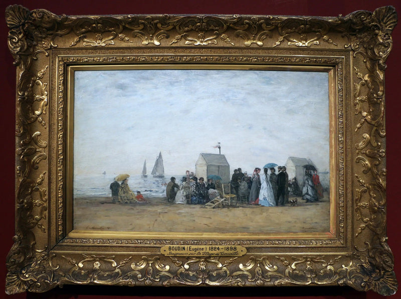 Plaża w Trouville - Eugène Boudin