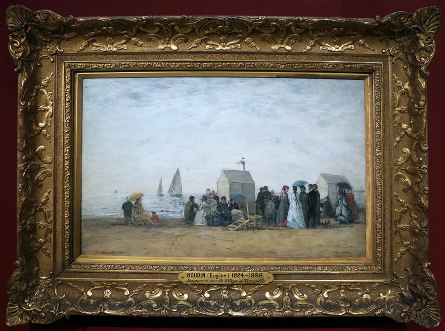 Plaża w Trouville - Eugène Boudin