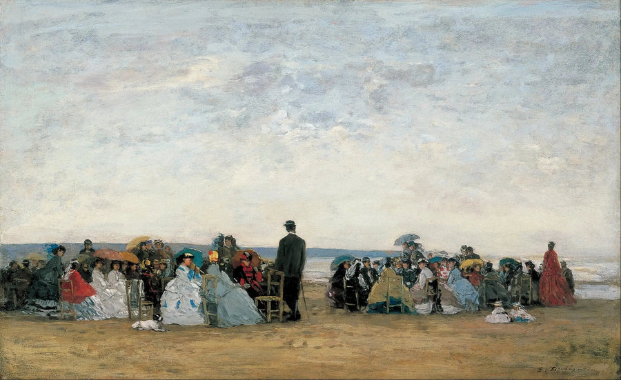 Plaża w pobliżu Trouville - Eugène Boudin