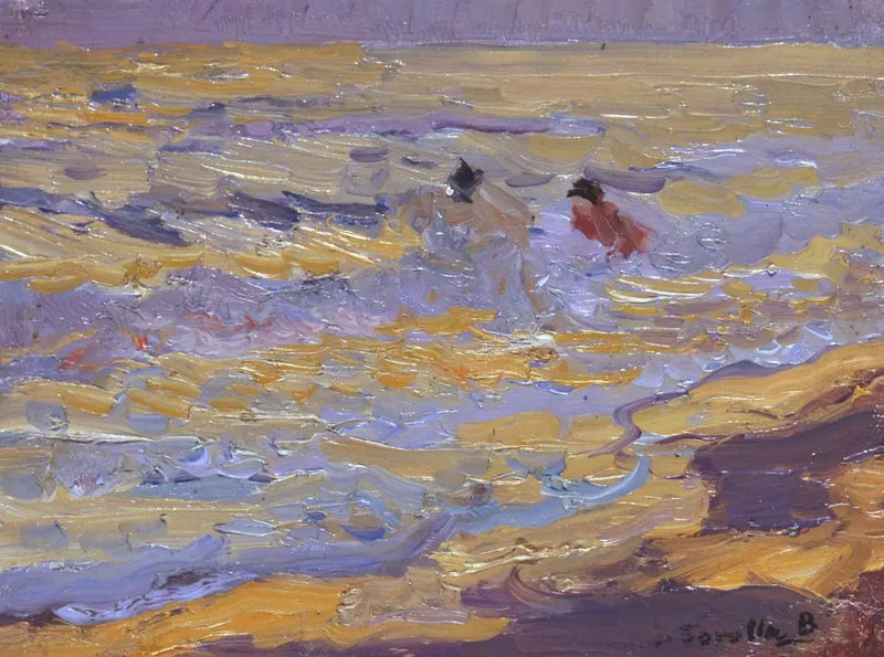 Plaża, Walencja (Dwaj Kąpiący się) - Joaquín Sorolla