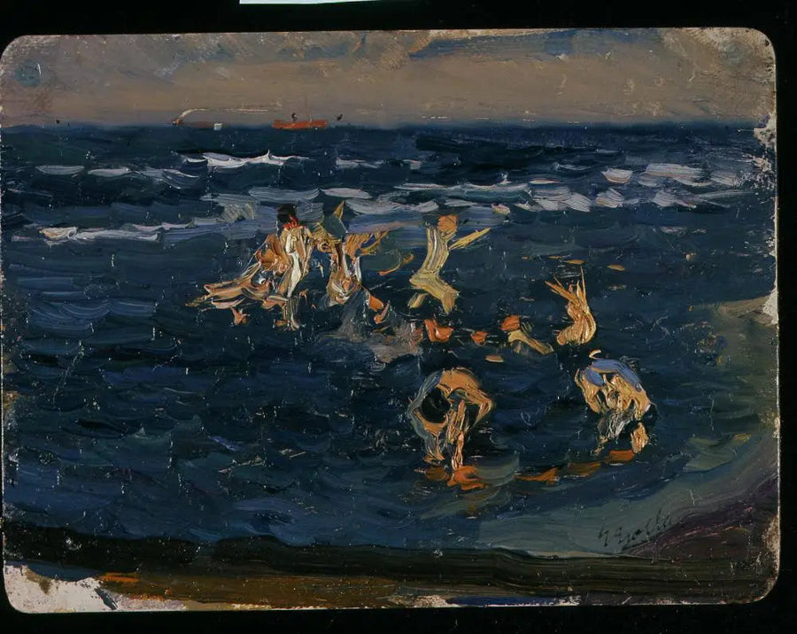 Plaża, Walencja (Chłopcy w falach) - Joaquín Sorolla