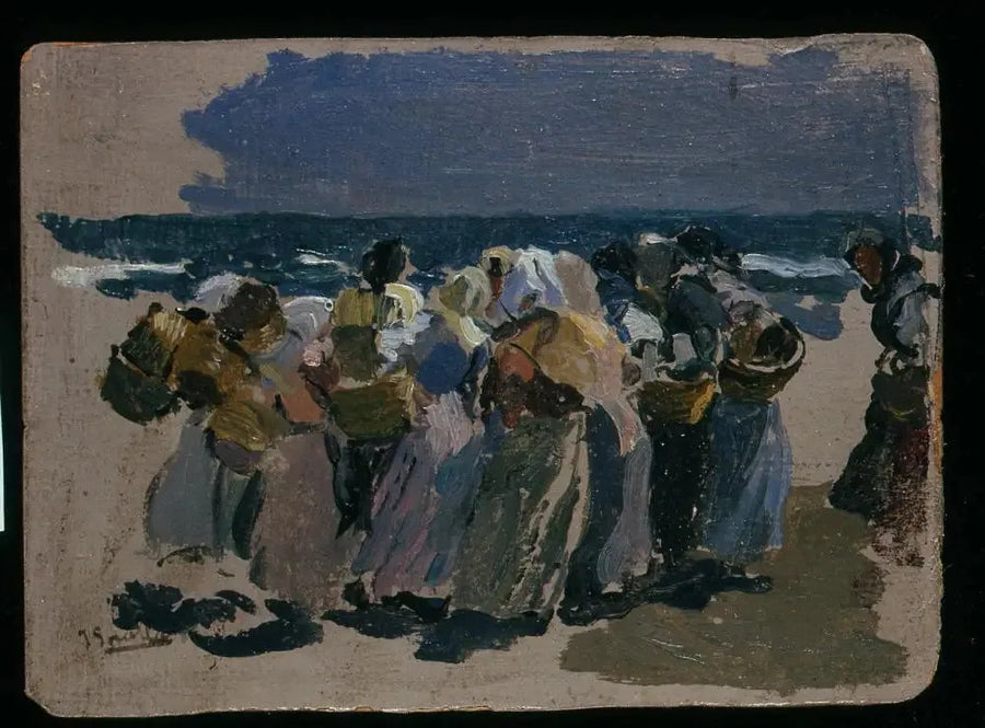 Plaża, Walencja (Poissonnières) - Joaquín Sorolla