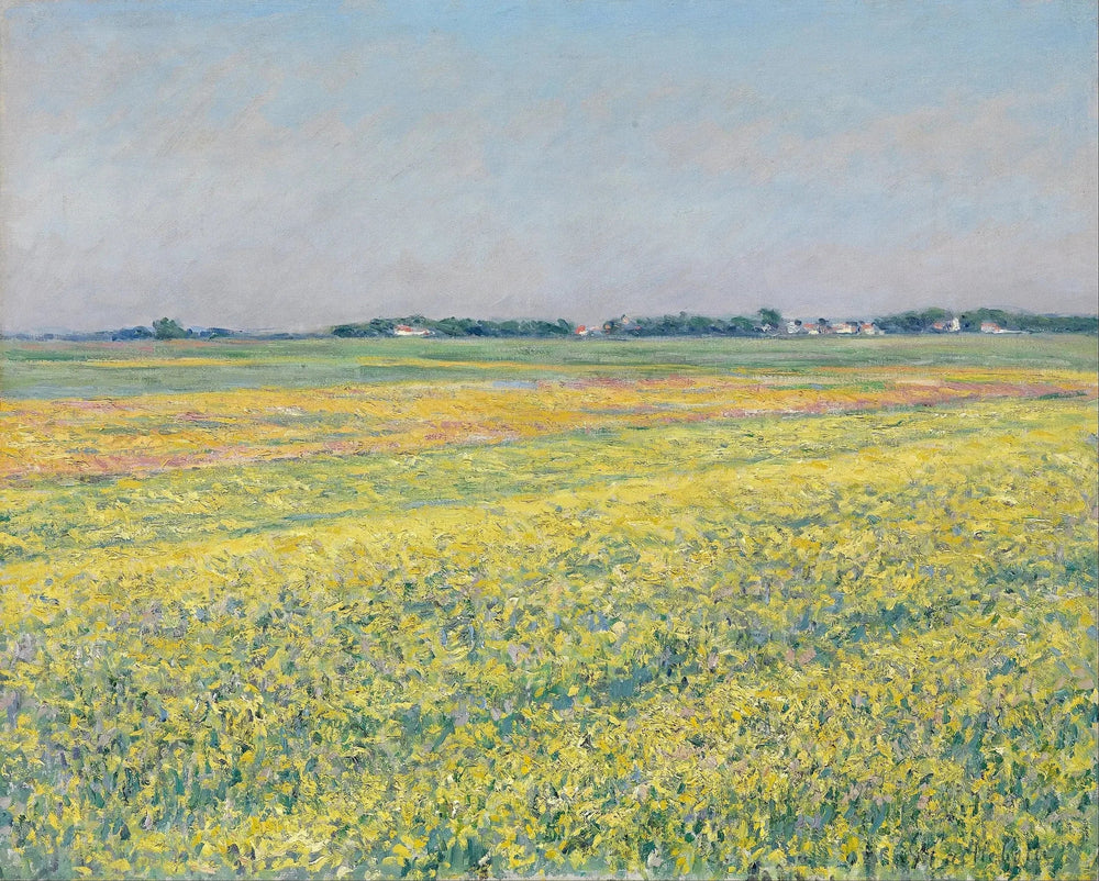 Reproduction du tableau « La plaine de Gennevilliers, champs jaunes - Gustave Caillebotte » par Alpha Reproduction en peinture à l’huile
