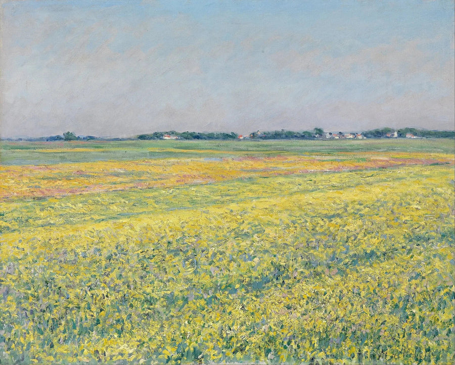 Równina Gennevilliers, żółte pola - Gustave Caillebotte