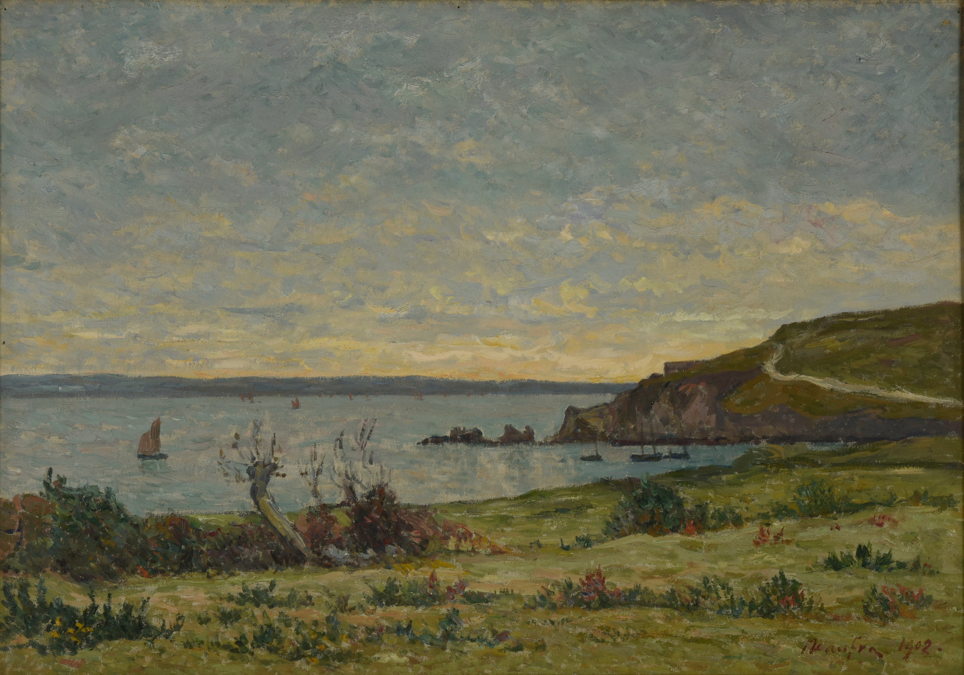 La pointe de Cador (à Morgat) - Maxime Maufra image 1 tableau peint à l’huile sur toile
