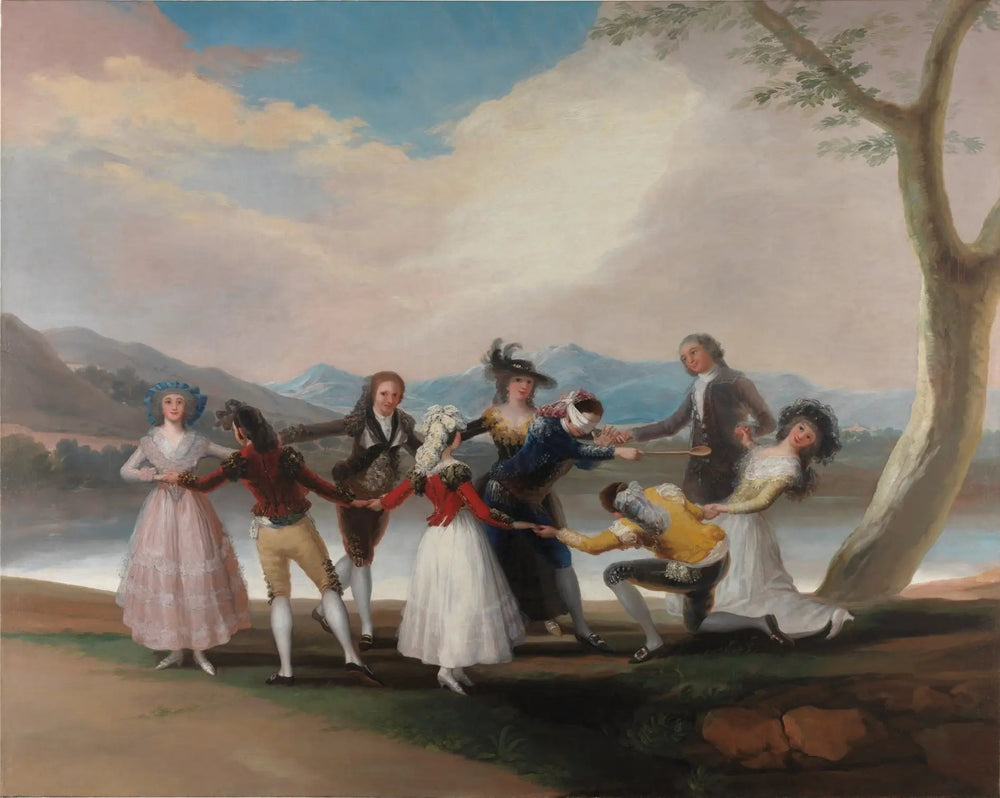 La Poule aveugle - Francisco de Goya image 1 copie de tableau peinte à la main