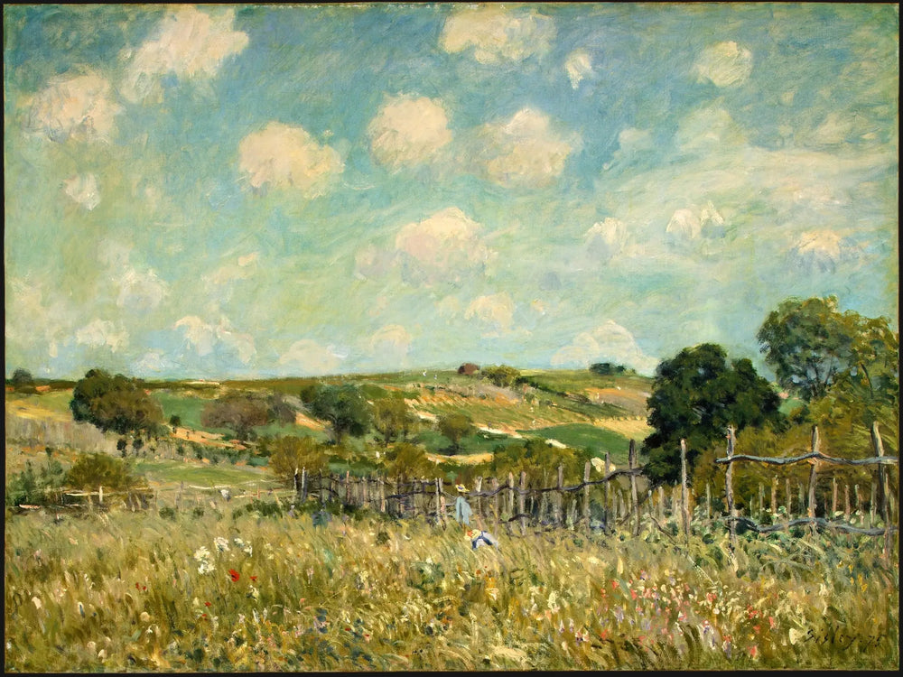 La Prairie - Alfred Sisley image 1 reproduction artisanale de tableau