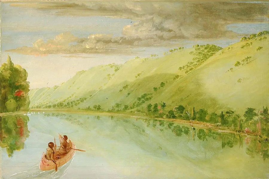 Prerie Madame Ferrebault, nad Prerią Chien - George Catlin